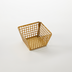 Thumbnail image #1 for American Metalcraft Square Laser-Cut Stainless Steel Fry Basket, Gold, 5 x 5 x 3 Inches