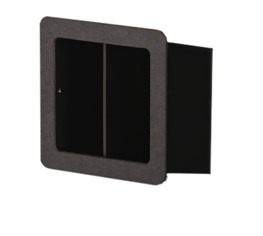Product image #1 for Flush-Mount Stir Stick Holder, Black ABS Plastic, with Mounting Hardware