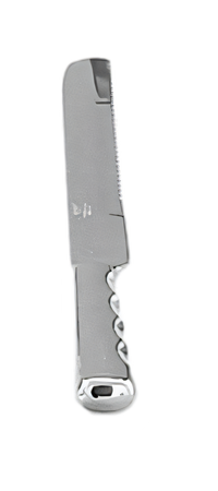 Hollow-Handled Buffetware Stamped Stainless Steel Slicing Knife with 9-Inch Serrated Blade