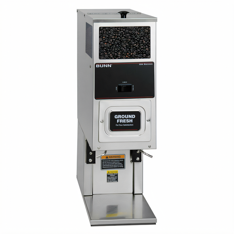 Product image #1 for BUNN G9T HD Stainless Portion Control Commercial Coffee Grinder, Single 9 lb Hopper, 120V