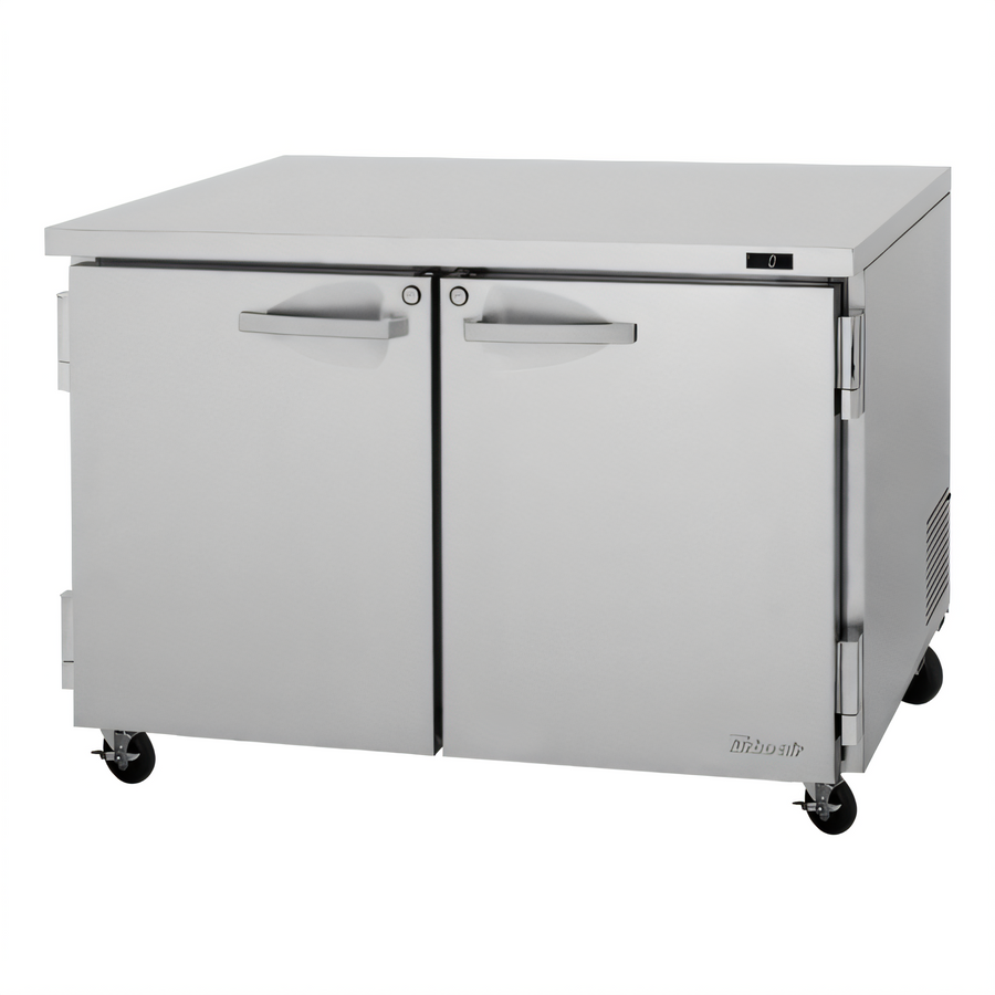 Product image #1 for Turbo Air PRO Series Two-Section Undercounter Freezer, 12.2 Cu. Ft., Solid Doors, Stainless Steel