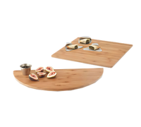 American Metalcraft 14-3/8-Inch Square Bamboo Platter