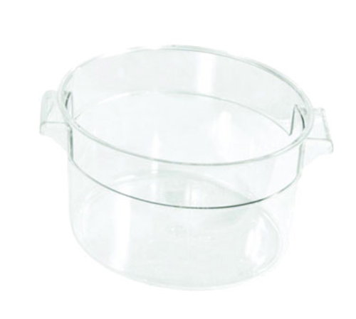 Product image #1 for Crestware RCC1 1 Qt Round Clear Stackable Polycarbonate Food Storage Container