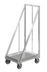 Thumbnail image #2 for Heavy-Duty Aluminum Bun Pan / Dough Box Dolly, 100-Pan Capacity, 5-Inch Swivel Casters
