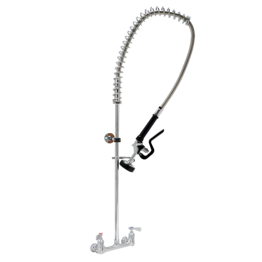 Product image #1 for John Boos Lead-Free Splash-Mount Pre-Rinse Unit with Flexible Stainless Steel Hose, 8" Centers
