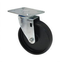 Winco 5-Inch Plate Caster Without Brake for ALRK-3 Shelving Unit