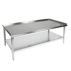 Thumbnail image #1 for John Boos GS6-3072SSK-X Stainless Steel Equipment Stand with Adjustable Undershelf, 16-Gauge Top, 72 x 30 x 24 Inches