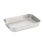 Thumbnail image #1 for Vollrath Wear-Ever® 68078 6.25 Qt Aluminum Bake and Roast Pan with Handles, 15.37 x 10.87 x 2.37 Inches Case of 3