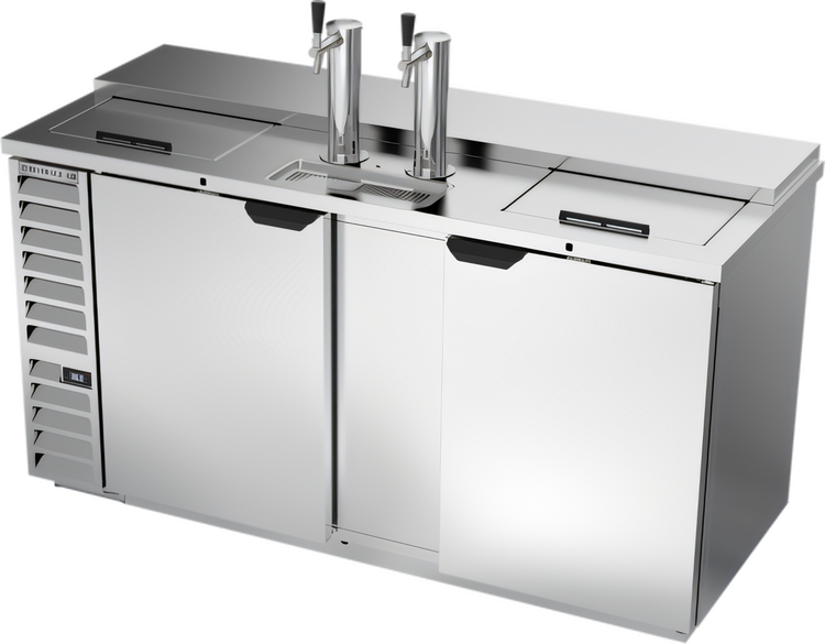 Product image #1 for Beverage-Air DD68HC-C-S Club Top Direct Draw Beer Dispenser with Dual Single-Faucet Towers