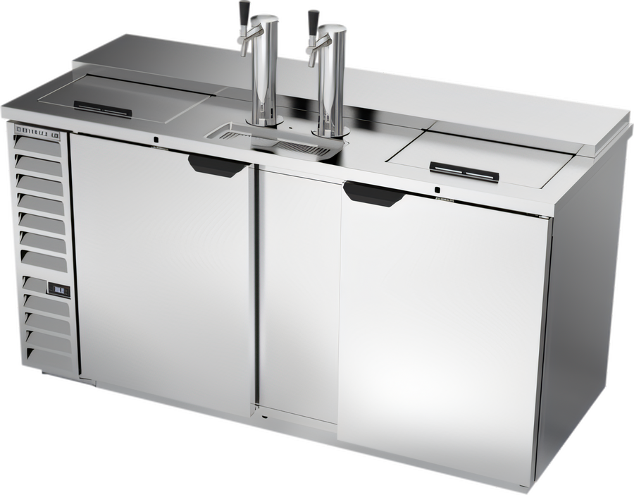 Product image #1 for Beverage-Air DD68HC-C-S Club Top Direct Draw Beer Dispenser with Dual Single-Faucet Towers