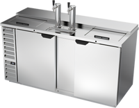 Beverage-Air DD68HC-C-S Club Top Direct Draw Beer Dispenser with Dual Single-Faucet Towers