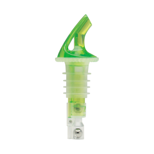 Product image #1 for Bar Maid Premium 1-1/4 Oz Measured Liquor Pourers, Green, No Collar, Wide Cork, 2-Pack
