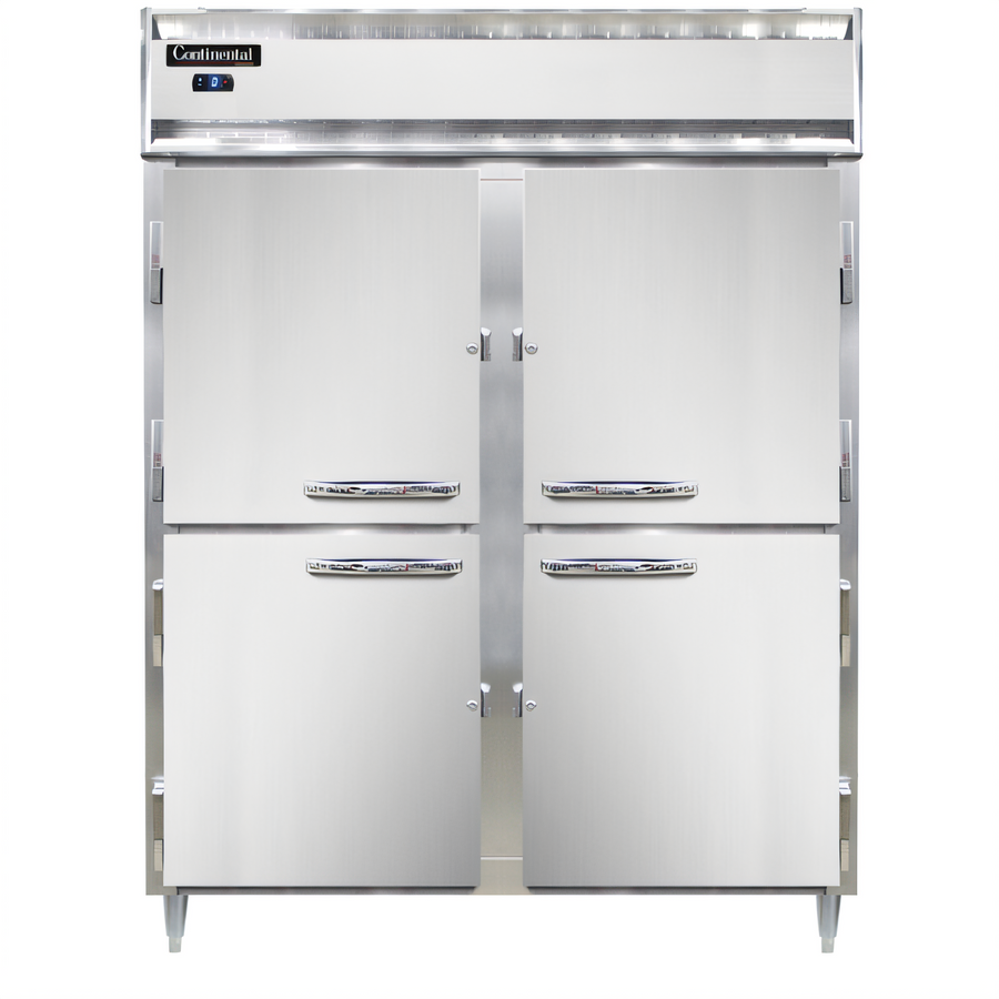 Product image #1 for Continental Refrigerator Designer Line D2FESNHD Two-Section Shallow Depth Reach-In Freezer