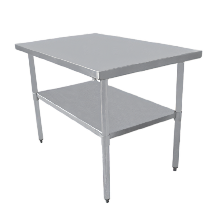 Product image #1 for Serv-Ware Economy Series Stainless Steel Work Table with Open Base and Undershelf, 24-Inch W x 18-Inch D