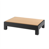Cubic Short-Height Full-Size Hardwood Cutting Board Display Table