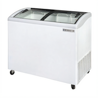 Beverage-Air 42.5-Inch Angled Top Novelty Case Ice Cream Freezer with Removable Glass Lids