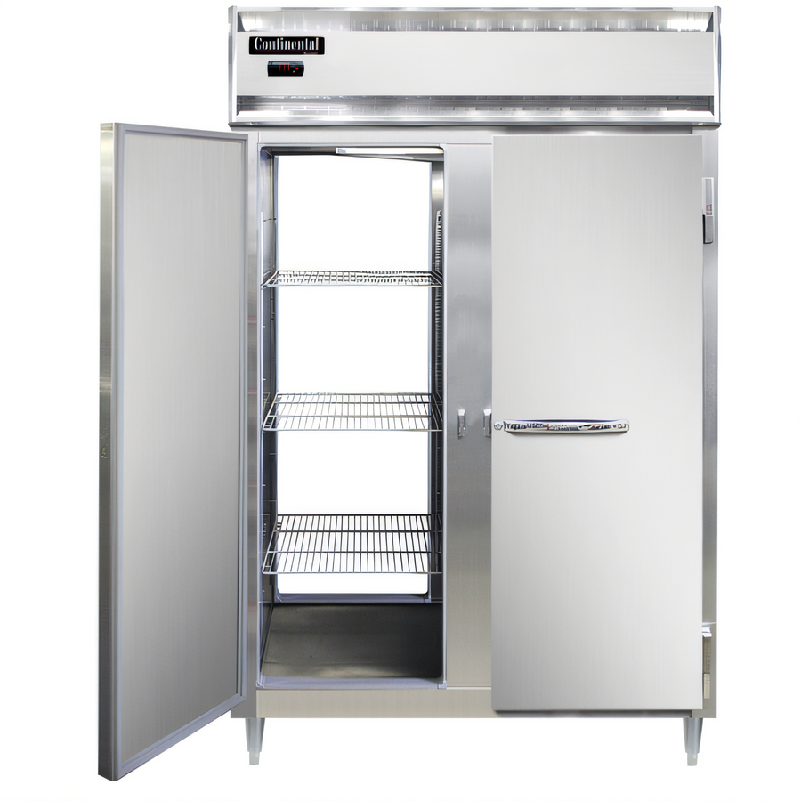 Product image #1 for Continental Refrigerator Designer Line DL2W-SS-PT 50 cu.ft. Two-Section Pass-Thru Heated Holding Cabinet