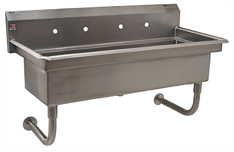 Product image #1 for Eagle Group HSA-WM-96 Wall-Mounted Multi-Station Hand Sink, 14-Gauge 304 Stainless Steel