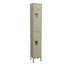 Thumbnail image #1 for Omcan 2-Tier Floor-Mounted Steel Locker — 12 Inches W x 18 Inches D x 78 Inches H