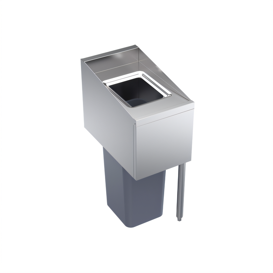 Product image #1 for Krowne Royal Series 14-Inch W x 24-Inch D Underbar Trash Station with Right Legs