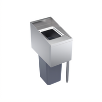 Krowne Royal Series 14-Inch W x 24-Inch D Underbar Trash Station with Right Legs