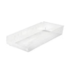 Thumbnail image #1 for Metro MB30174CLN Clear Nesting Shelf Bin, 23-5/8 x 10-5/8 x 4 Inches Case of 6