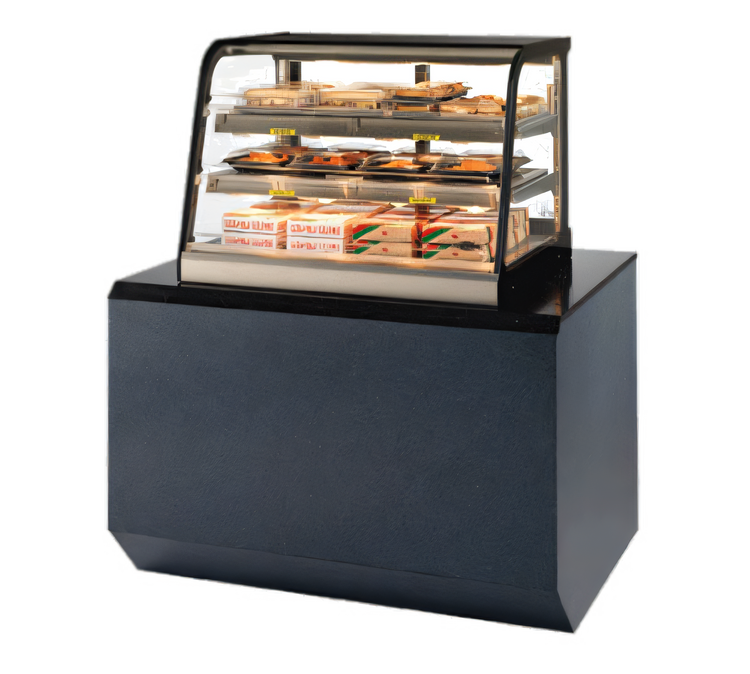 Product image #1 for Federal Industries Signature Series Countertop Hot Self-Serve Merchandiser, 24-Inch Wide, Curved Glass, Heated Shelves