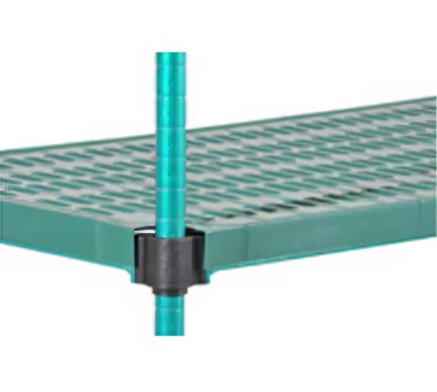 Product image #1 for QuadPlus Louvered Polymer Shelf Mat with Wire Quad-Adjust Frame, 54 x 18 Inches, Green