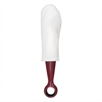 Bar Maid Manual Glass Polishing Wand with Lint-Free Washable Cloth Sleeve