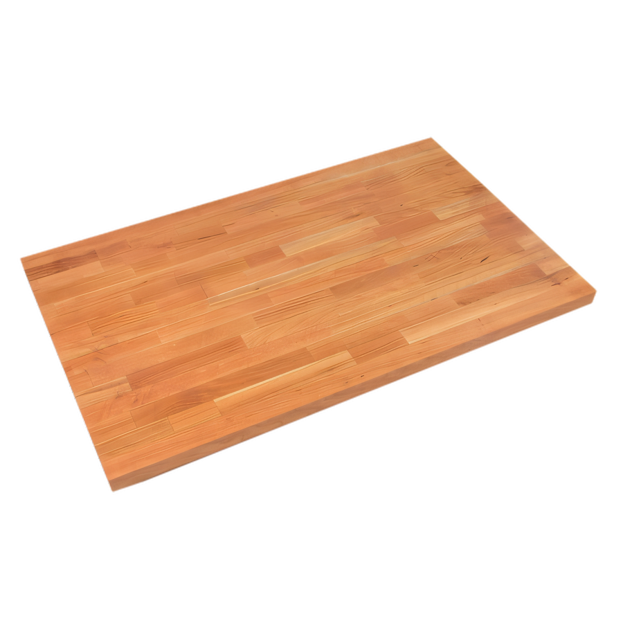 Product image #1 for Boos Block American Cherry Blended Edge Grain Kitchen Countertop with Varnique Finish, 120 x 27 x 1-1/2 Inch, Flat No-Backsplash