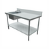 Thumbnail image #1 for Stainless Steel Sink Table With Left Prep Sink, 72 x 24 Inches