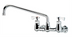 Thumbnail image #1 for Krowne Royal Series 8-Inch Center Wall-Mount Commercial Faucet with 12-Inch Swing Spout and Lever Handles