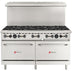 Thumbnail image #1 for Wolf WX Series 60-Inch Natural Gas Restaurant Range with 10 Open Burners and 2 Standard Ovens