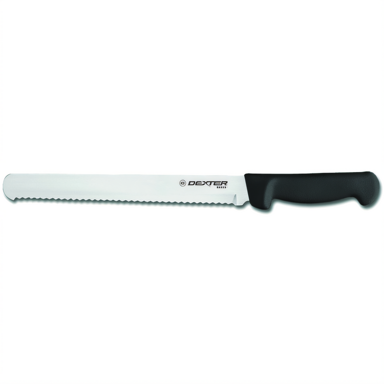 Product image #1 for Basics 10-Inch Scalloped Edge Slicer/Bread Knife with High-Carbon Steel Blade and Black Polypropylene Handle