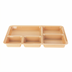 Thumbnail image #2 for Cambro Camwear Tray-On-Tray 5-Compartment Rectangular Polycarbonate Meal Delivery Tray, Beige
