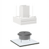 Thumbnail image #1 for Avtec SimpleSpec Type I Island-Style Square Display Cooking Hood, 48 x 48 x 24 Inches, 201 Stainless Steel