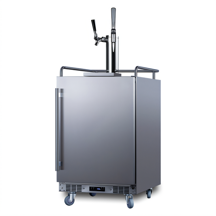Product image #1 for Summit Commercial 24-Inch Indoor/Outdoor Dual Tap Cold Brew and Nitro Coffee Dispenser, Built-In/Freestanding, 5.6 Cu. Ft.
