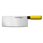 Thumbnail image #1 for Dexter Russell SofGrip 24533Y 8-Inch Chinese Chef's Knife with High-Carbon Stainless Steel Blade and Yellow Soft Rubber Handle Case of 6