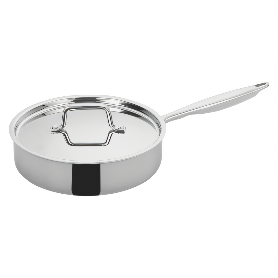 Product image #1 for Tri-Gen Tri-Ply Induction-Ready 3 Qt Stainless Steel Sauté Pan with Cover