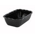 Thumbnail image #1 for Rectangular Fluted Deli Crock, 10 x 7 x 3 Inches, Black SAN