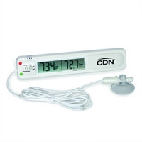 CDN Digital Freezer/Refrigerator Thermometer Alarm, Audio/Visual, -58°F to 158°F