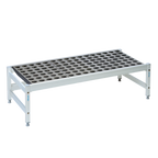 Thumbnail image #1 for Fermod Fermostock 1R47A12 47"W x 14"D x 12"H Deep Anodized Aluminum Dunnage Rack, 800 lb. Shelf Capacity