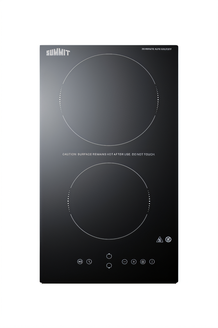 Product image #1 for Summit Commercial 2-Burner Built-In Electric Radiant Cooktop with Black Ceramic Glass Surface
