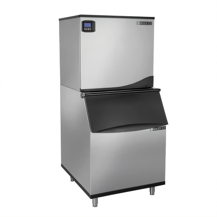 Product image #1 for Maxx Ice Intelligent Series 30-Inch Air-Cooled Modular Half-Dice Cube Ice Machine with 470 lb Storage Bin