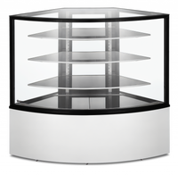 Refrigerated Corner See-Thru Display Case, 16.78 Cu. Ft., Self-Contained, Floor Model