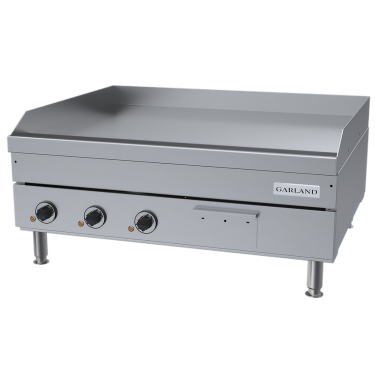 Product image #1 for Garland E24 Series 36-Inch Heavy-Duty Electric Countertop Griddle with Smooth Polished Steel Plate