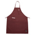 Thumbnail image #1 for Signature Chef Burgundy Full-Length Bib Apron with 2 Pockets