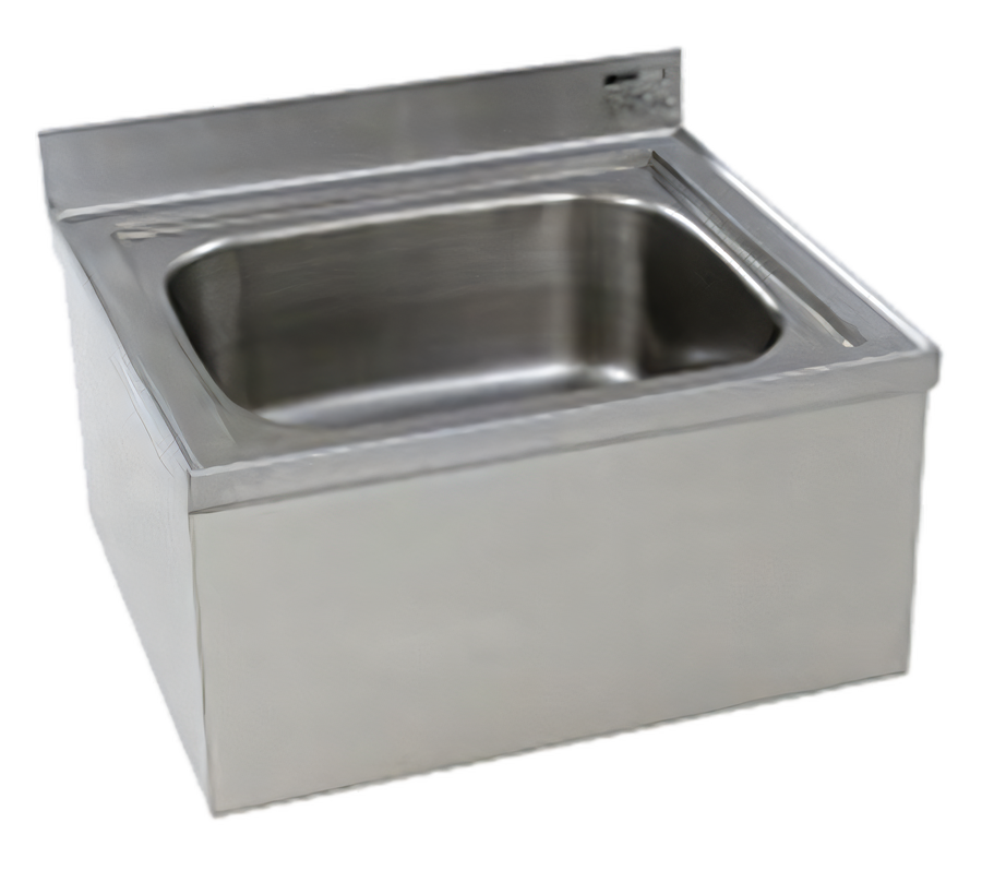 Product image #1 for Eagle Group Floor-Mount 304 Stainless Steel Mop Sink with 20 x 16 x 8 Bowl and 2-Inch NPS Drain