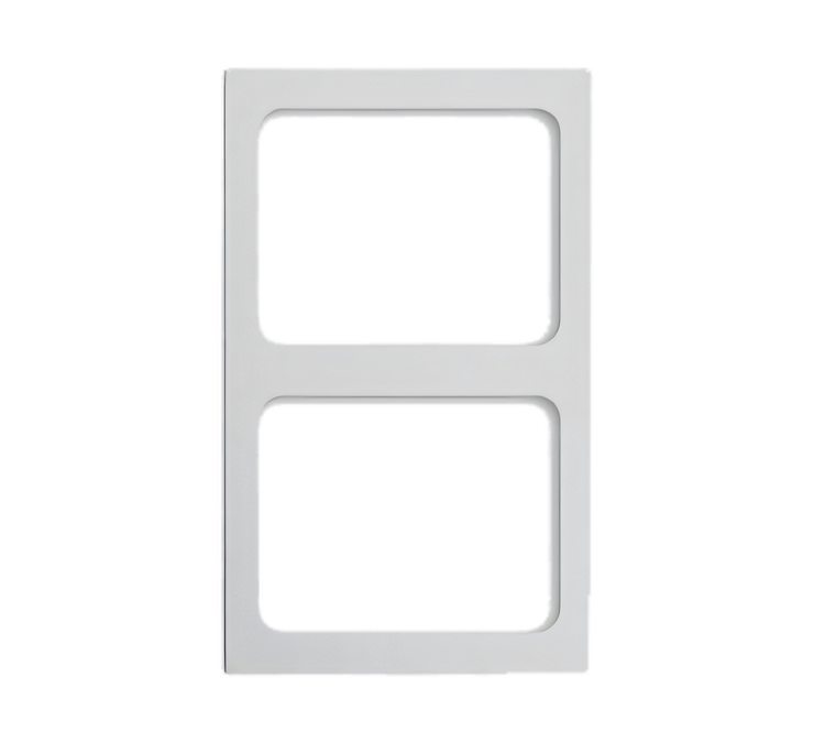 Product image #1 for Vollrath Miramar Contemporary 2-Pan Template Adapter Plate for 12 x 20 Wells, Grey Granite