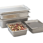 Thumbnail image #1 for Vollrath Super Pan® 30288 Half-Size Solid Transport Hotel Pan, 8-Inch Deep, 11-Quart, 20-Gauge 304 Stainless Steel Case of 6